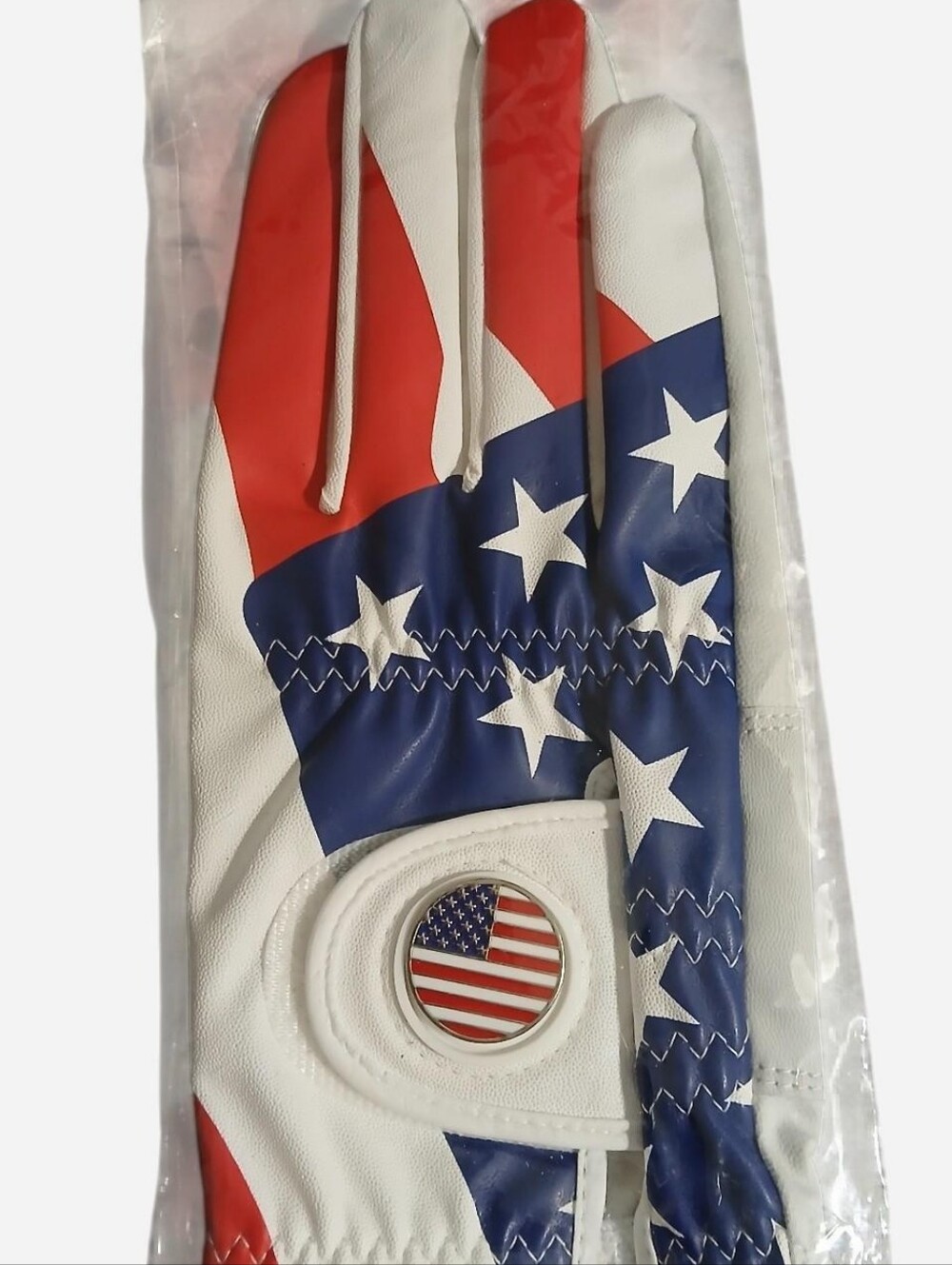NWT White Golf Glove With Patriotic Touch 🇺🇸⛳